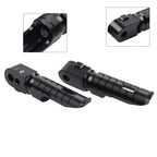 Rear Footrests Passenger Foot Pegs for Peugeot Speedfight 4 (2013–2023) Black