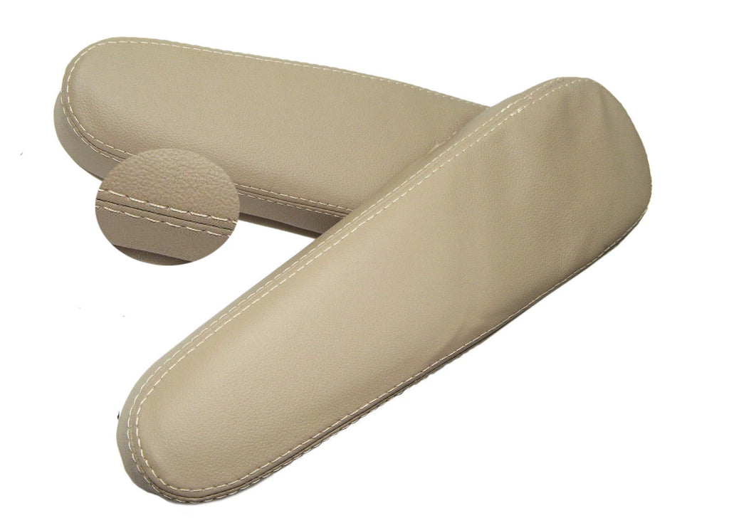 Seat Armrest Cover Skin for Honda CR-V (2007–2009) Beige Tan PVC Leather
