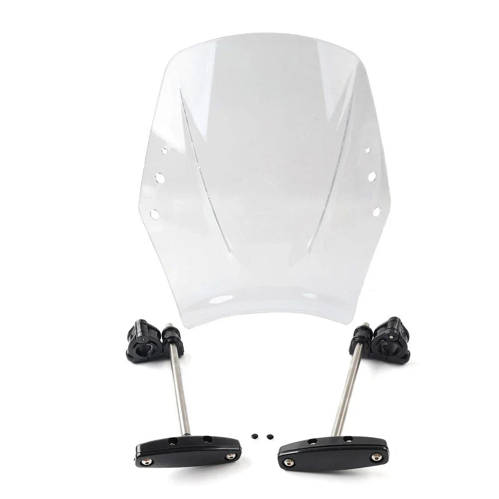 Clear Motorcycle Windshield Deflector for Universal Fit