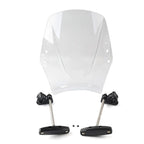 Clear Motorcycle Windshield Deflector for Universal Fit