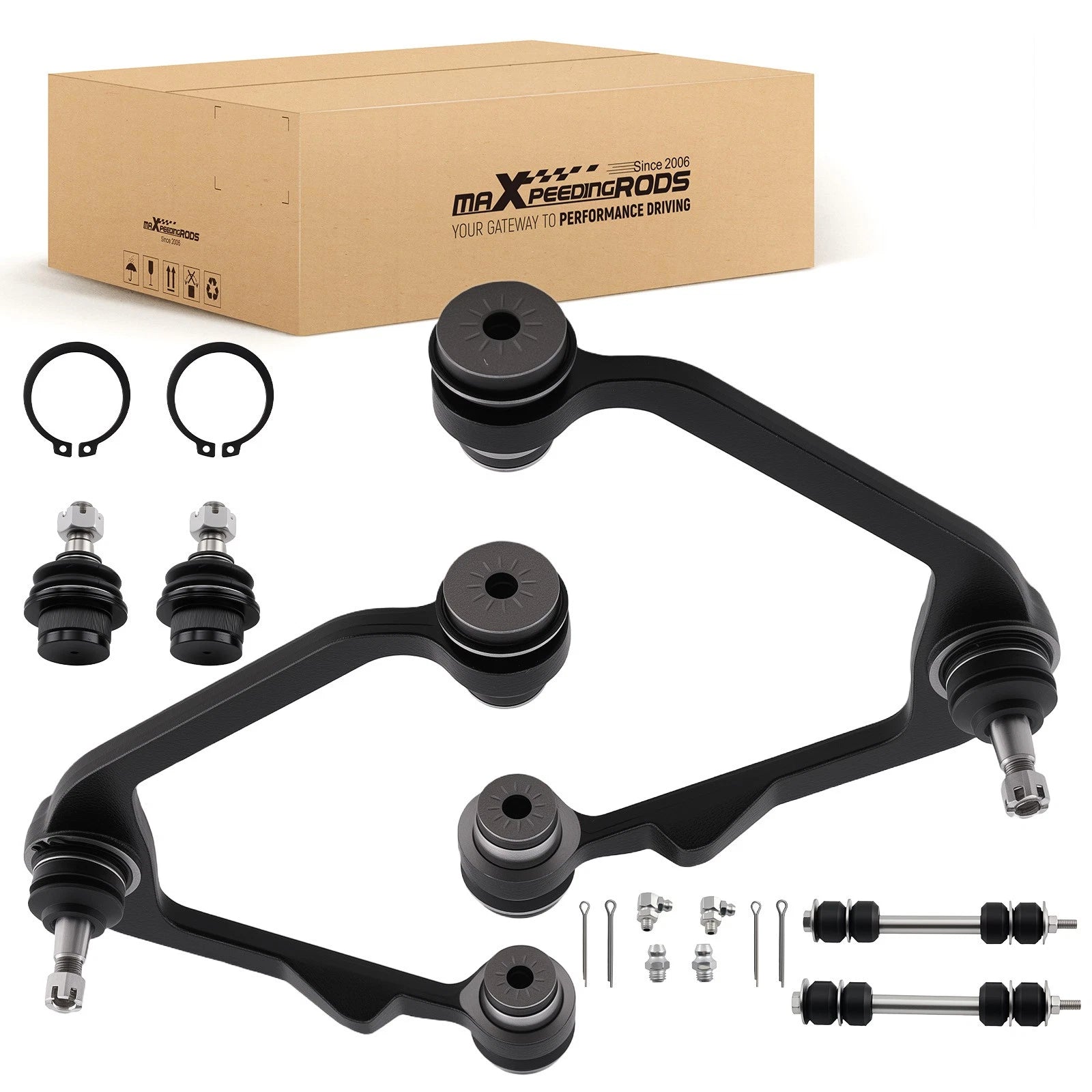 6pc Front Upper Suspension Control Arms for Ford Expedition F-150 (1997–2003) RWD