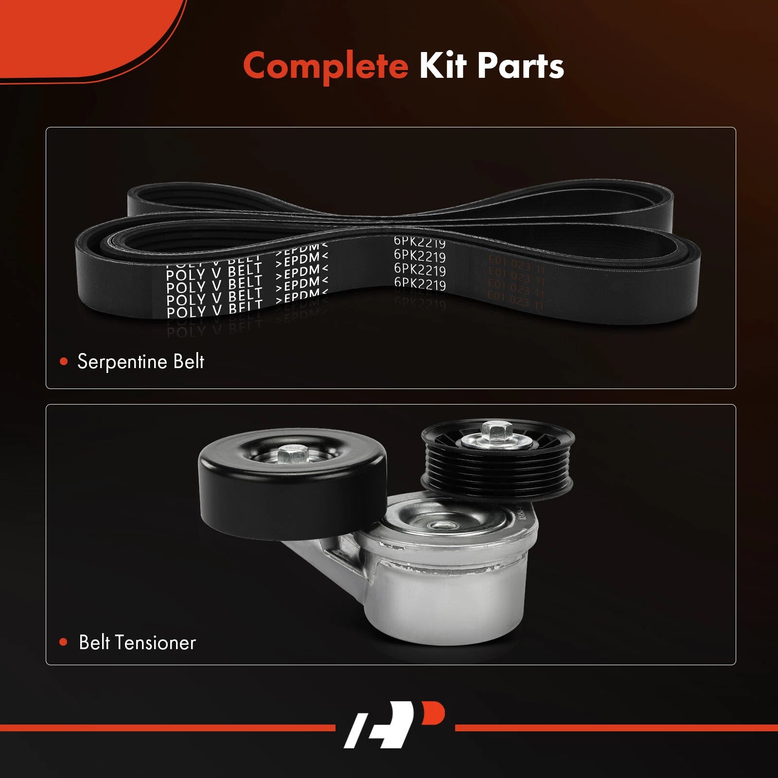 2X Serpentine Belt Drive Component Kit for Jeep Grand Cherokee (1999–2003)