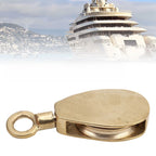 Brass Flag Pulley 32mm 38mm 50mm for Marine Rope Systems