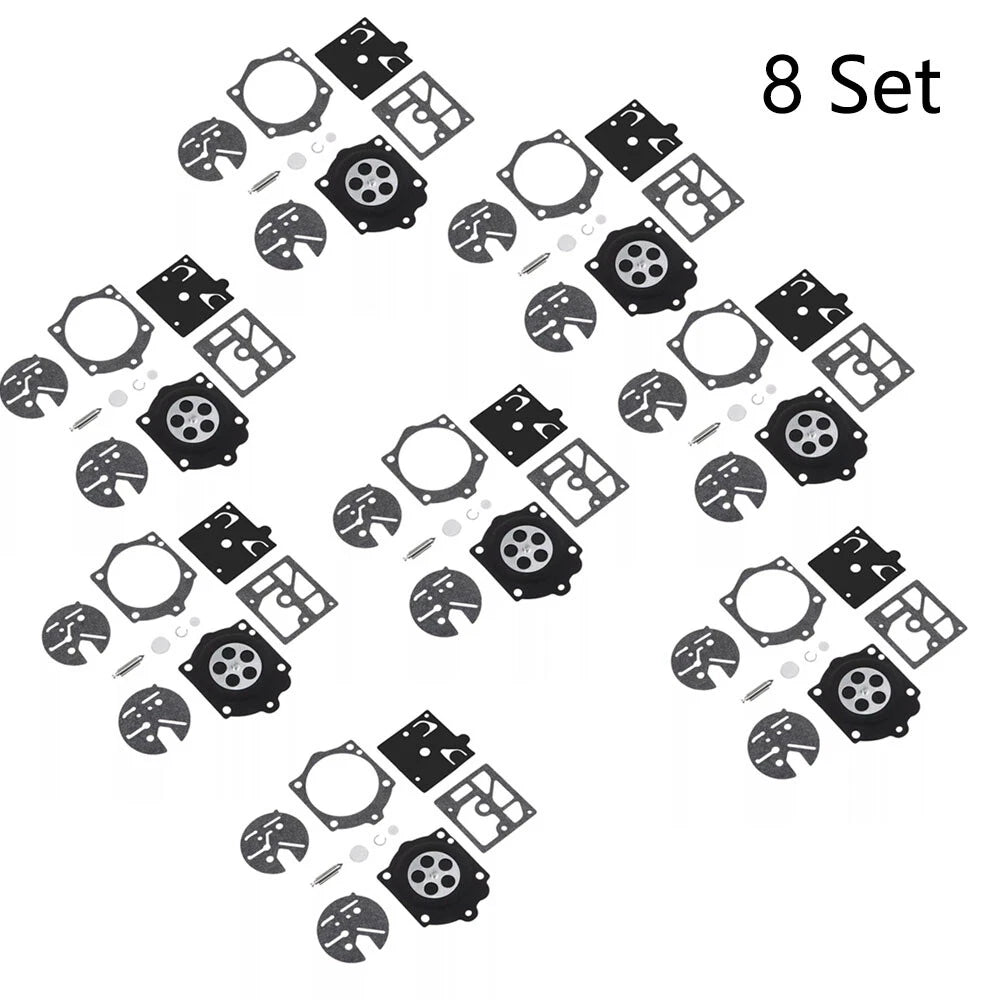 Set of 8 Carburetor Repair Kits for Husqvarna 44 140S 240S 444 Walbro K10-HDC