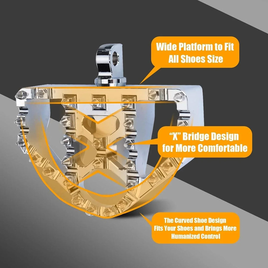 MX Style Floorboard Foot Pegs for Harley Dyna Touring Sportster Softail