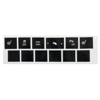 Heated Seat Traction Button Repair Sticker for Jeep Commander (2006–2010)