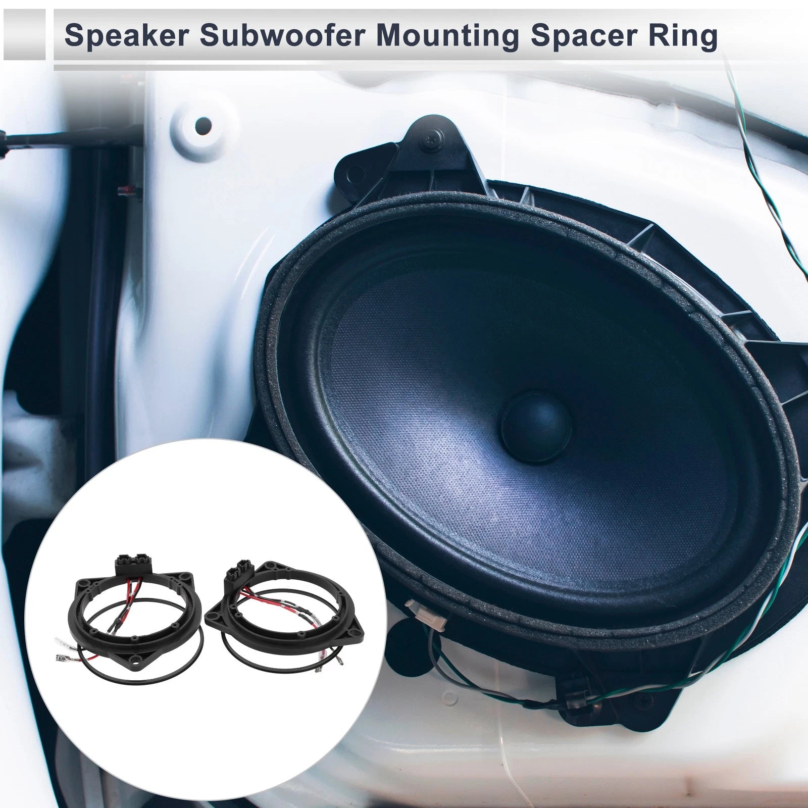Set of 2 Speaker Spacer Rings for BMW 3.5" 