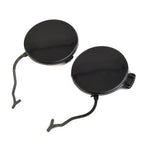 2X Front Bumper Tow Hook Eye Cap Cover for Porsche (2011–2014) - Black