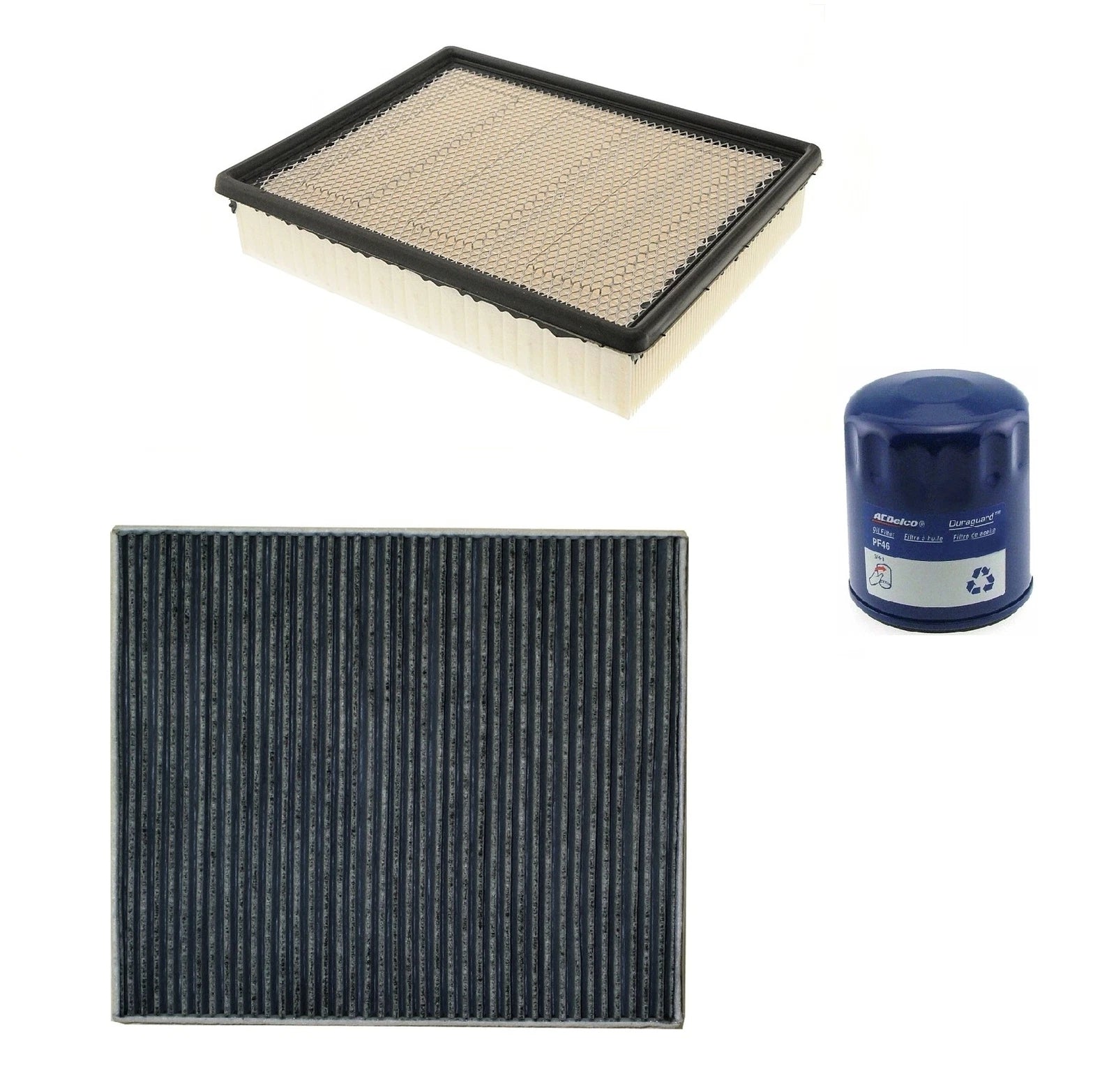 Engine Oil & Carbon Air Cabin Filter Kit for GMC Sierra 1500 (2014–2020)