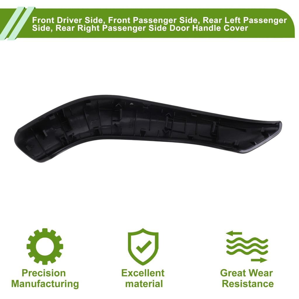 Door Panel Handle Pull Trim Cover for BMW X1 (2016–2022) No. 51417417513 Black