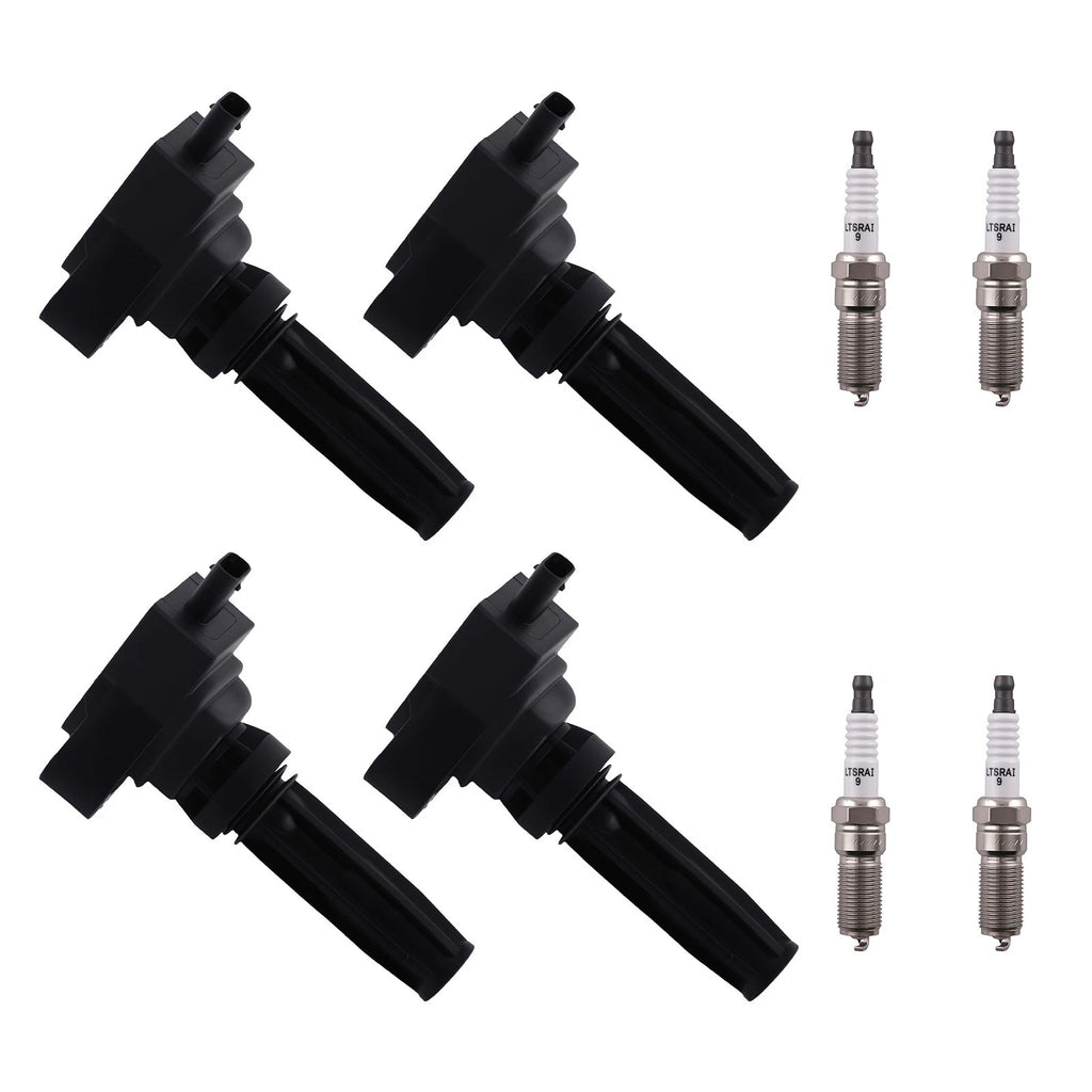 4X Ignition Coils & Spark Plugs for Ford Bronco Sport Ranger 2.0L 2.3L (2019–2022)