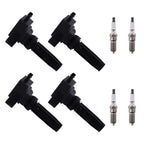 4X Ignition Coils & Spark Plugs for Ford Bronco Sport Ranger 2.0L 2.3L (2019–2022)