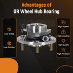 Front Wheel Hub Bearing for Nissan Armada Titan (2008–2012) 4WD AWD