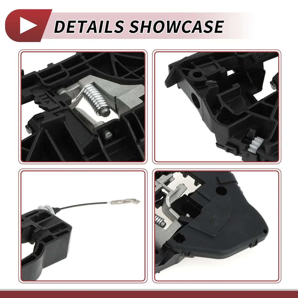 Rear Right Door Handle Carrier for Mercedes-Benz W251 (2006-2013) Black 1 x