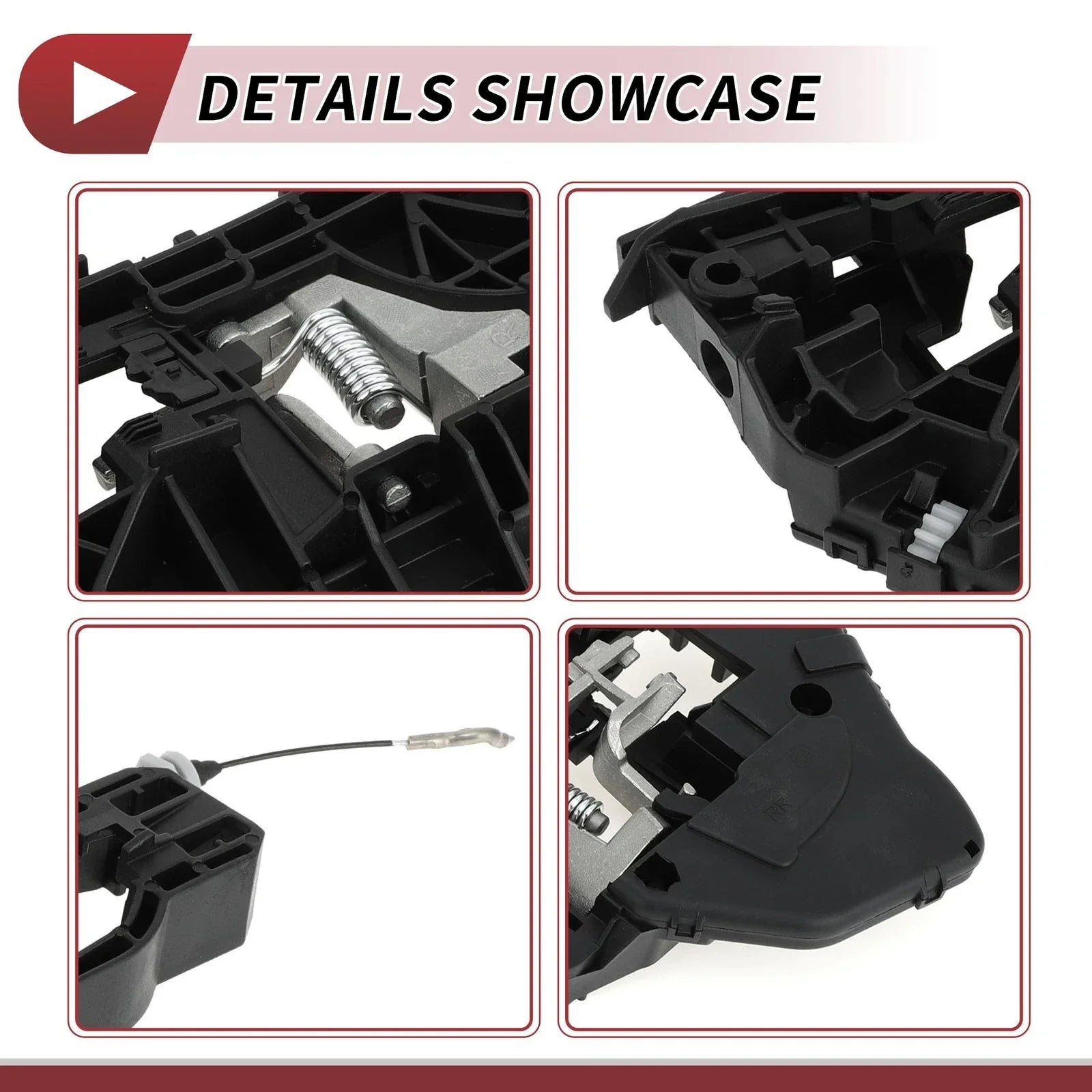 Rear Right Door Handle Carrier for Mercedes-Benz W251 (2006-2013) Black 1 x