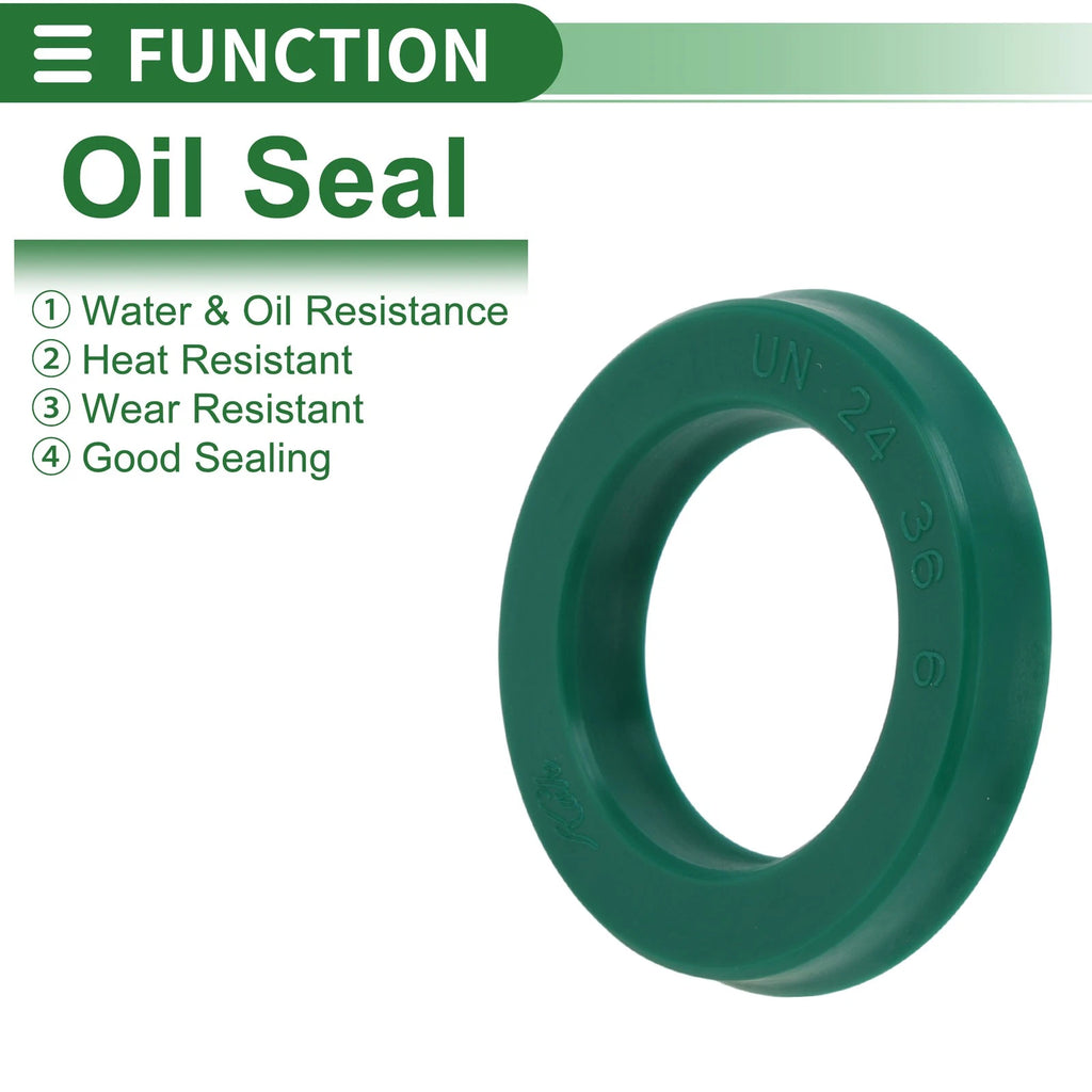 Set of 5 Oil Seal Ring 24x36x6mm for Rotary Shaft (High Pressure)