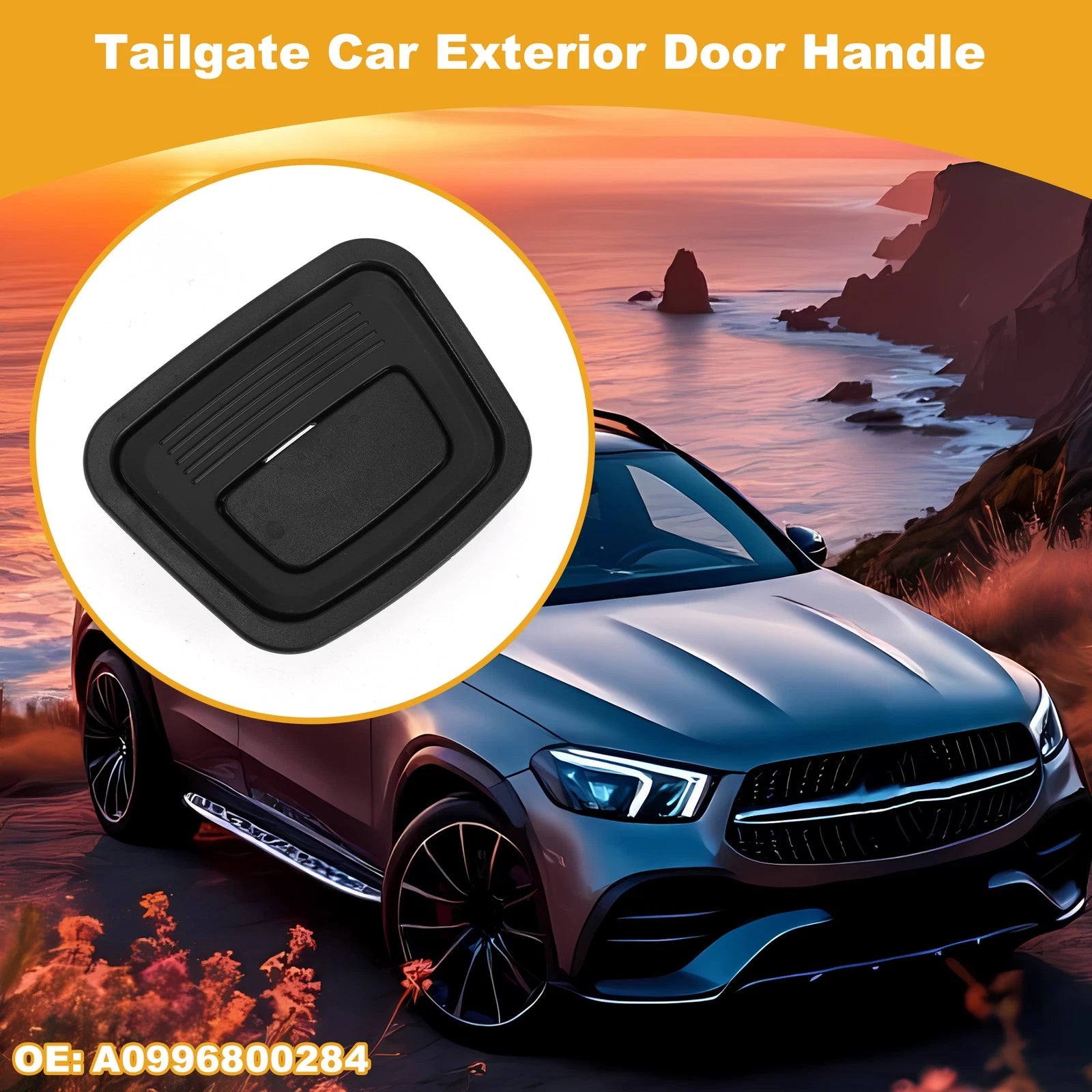 Exterior Door Handle No.A0996800284 for Mercedes-Benz X166 X253 (2012–2019) Black