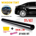 Window Tint Film Roll 20" x 10ft 5/15/35% VLT for Car Home Office Glass