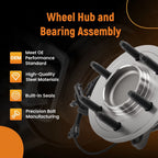 2X Front Wheel Bearing for Ford F-150/Expedition (2011–2014) 515143 6-Lug