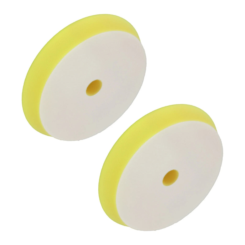 2x 6" Yellow Foam Car Buffing Sponge Pads for 5" Backing Plate (2024–2024)