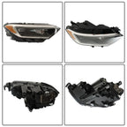 LED Headlight Assembly for Volkswagen Jetta (2019–2023) - Black, RH, w/DRL