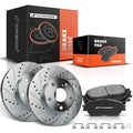 Front Drilled Brake Rotors & Ceramic Pads for Toyota Tacoma (2005-2015)
