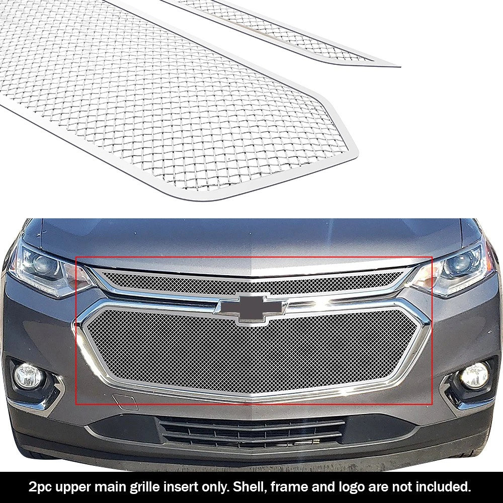 Stainless Steel Chrome Mesh Grille Insert for Chevy Traverse (2018-2021)