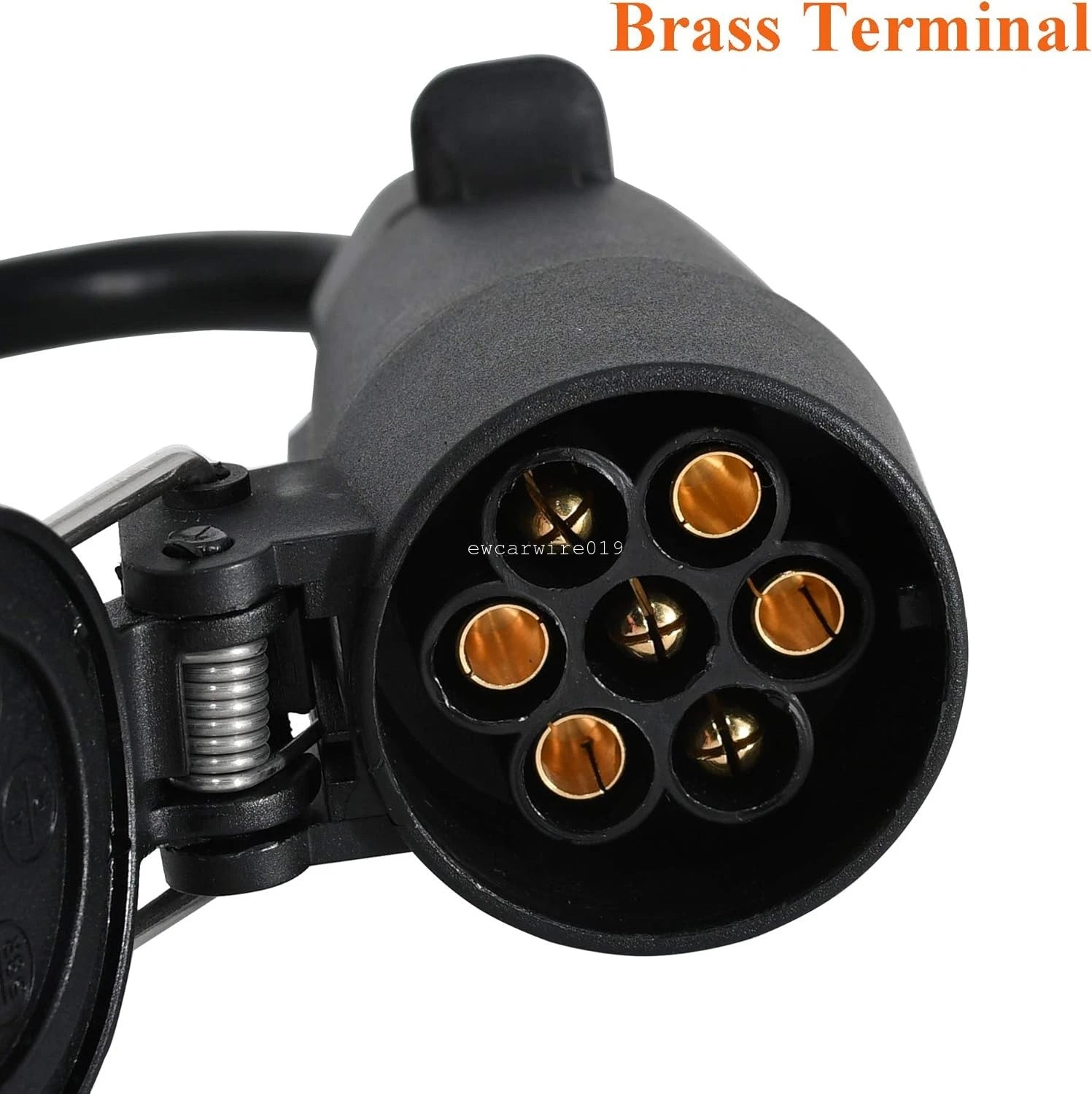 US to EU Trailer Light Converter 4-Pin Flat to 7-Way Adapter