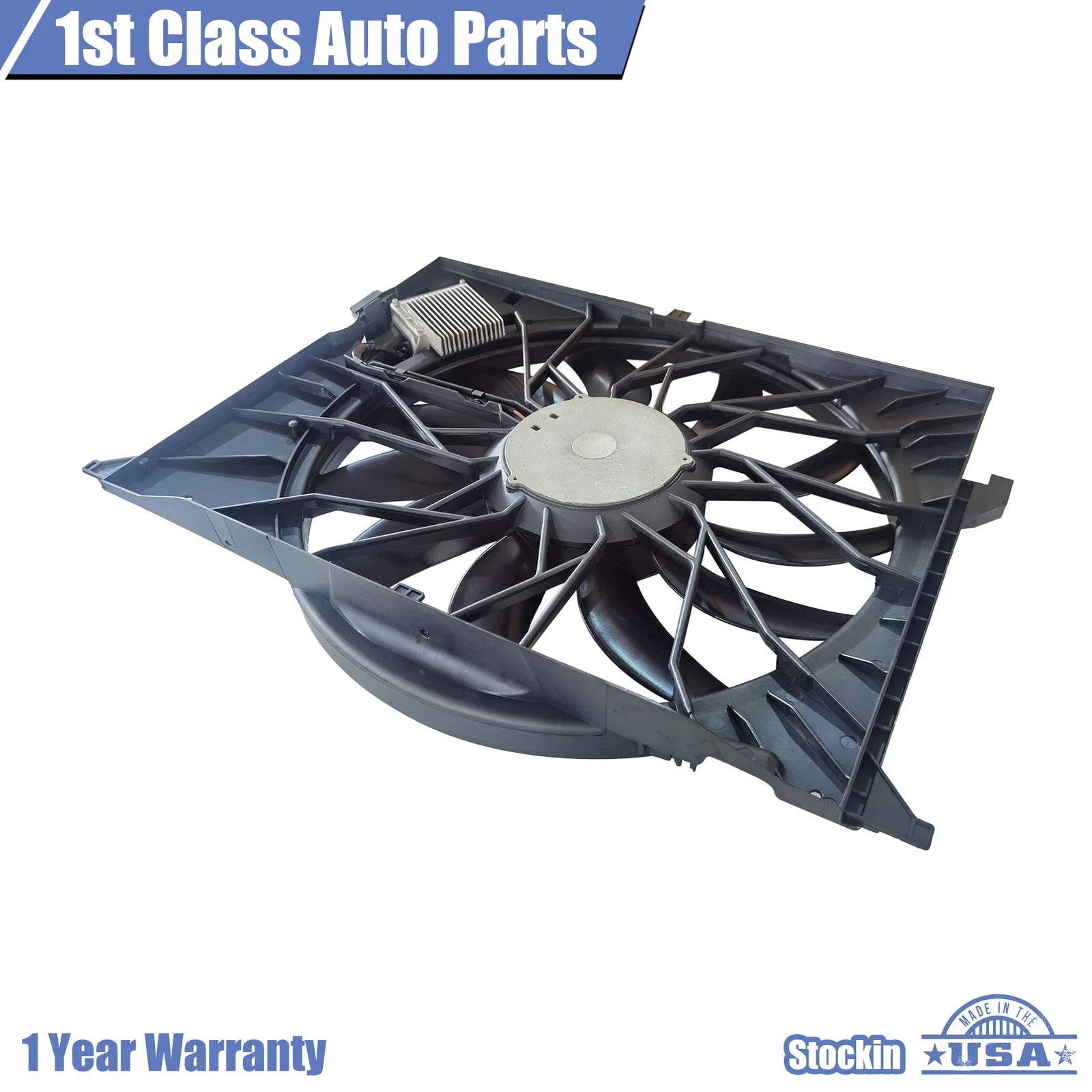 Radiator Cooling Fan Assembly for Mercedes-Benz W211 W221 (2003–2013)