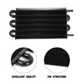 Universal Aluminum Remote Transmission Oil Cooler Kit 6 Rows