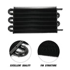 Universal Aluminum Remote Transmission Oil Cooler Kit 6 Rows