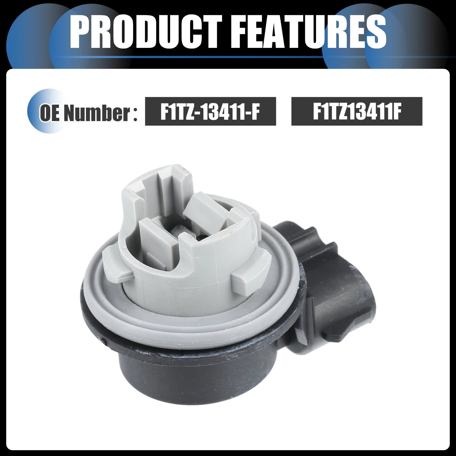 2pcs Tail Light Socket No.F1TZ-13411-F/F1TZ13411F for Ford Mustang Focus 