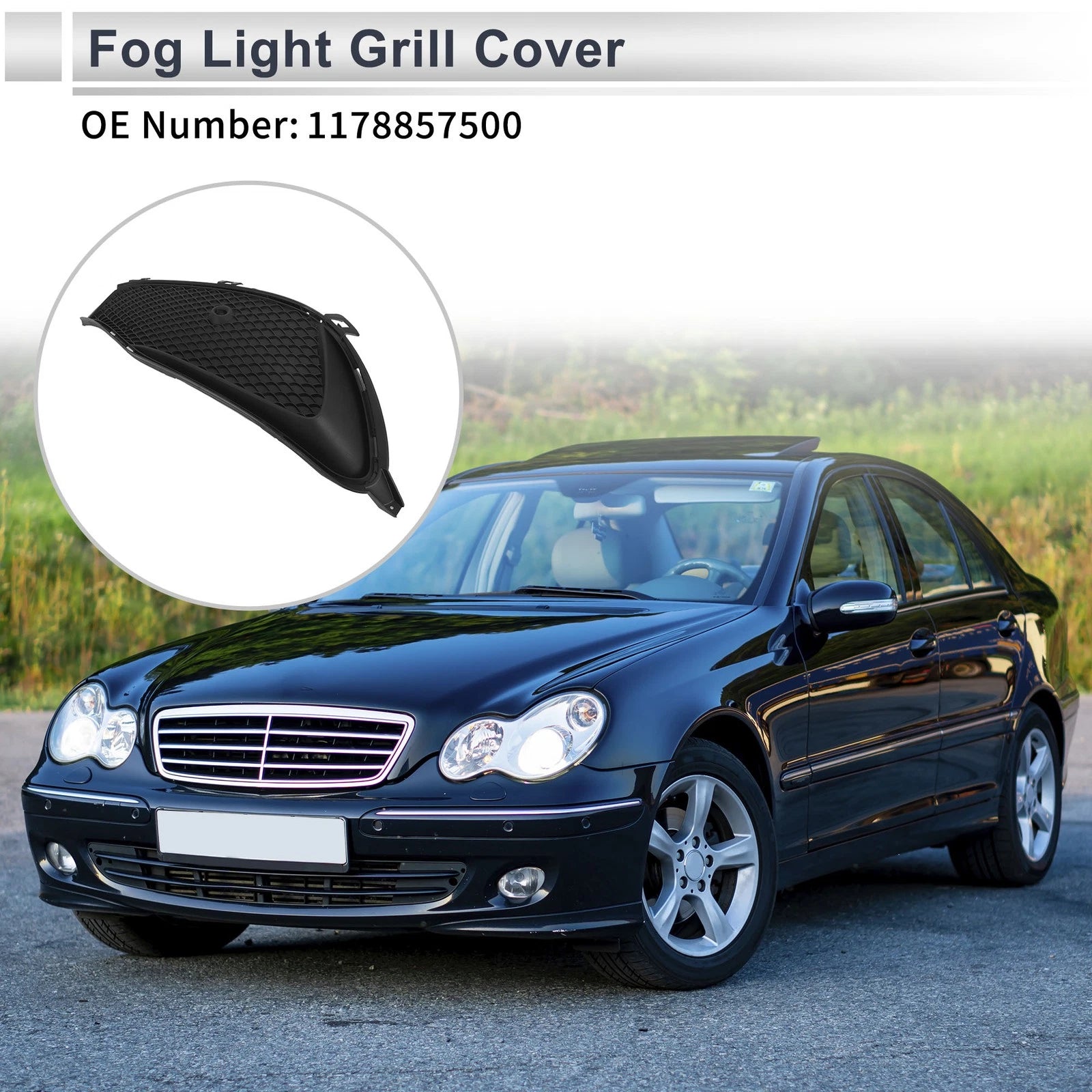 1 Pc Fog Light Grill for Mercedes Benz W117 (2016–2019) No. 1178857500