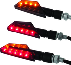 BikeMaster Tanto Turn Signal Rear LED Indicators for Motorcycle (111mm)