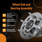 Front Left Right Wheel Hub Bearing Set for Colorado Canyon 4X4 (2009–2012) 515121