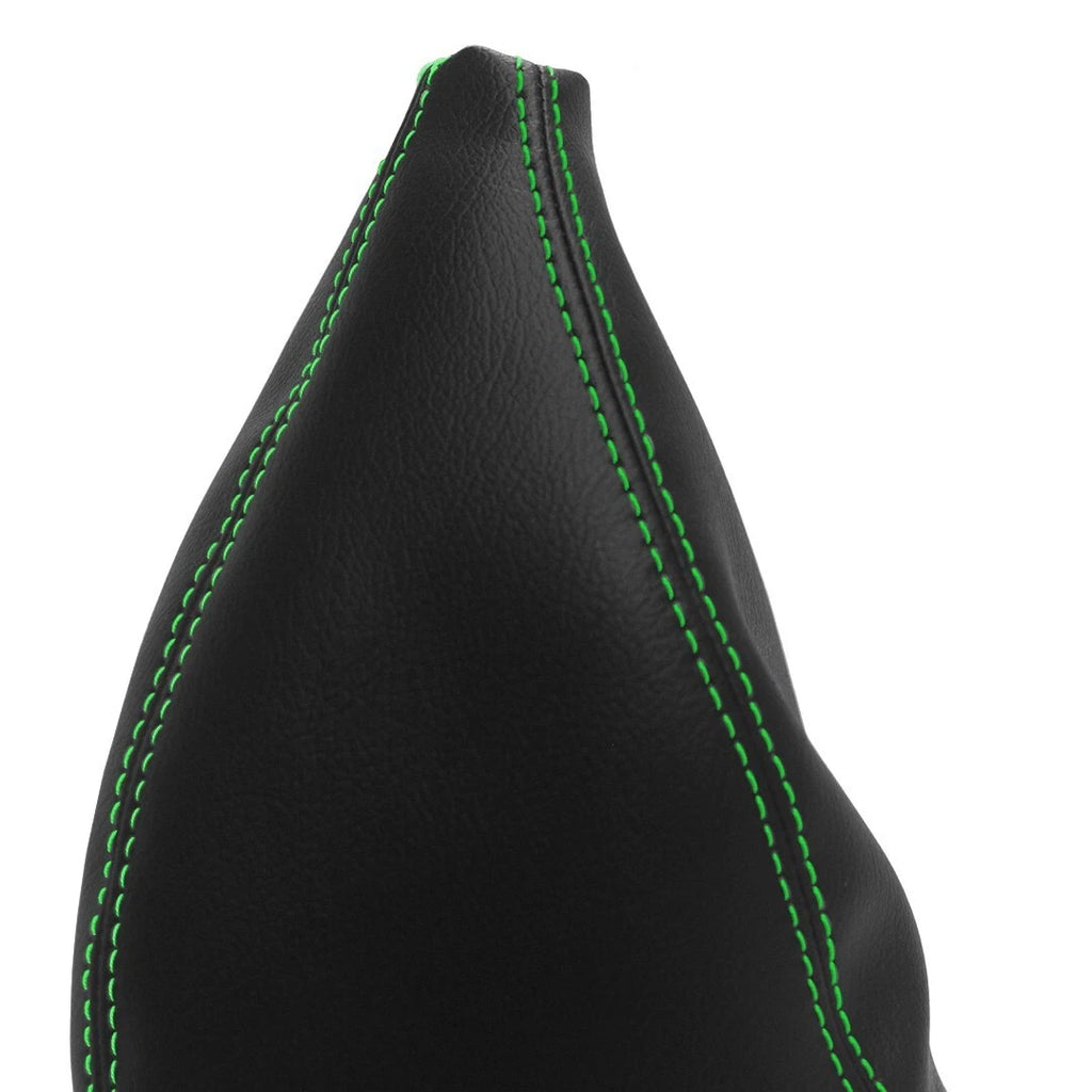 Manual Shift Boot for Jeep Wrangler (2011–2017) Green Stitch Leather Synthetic