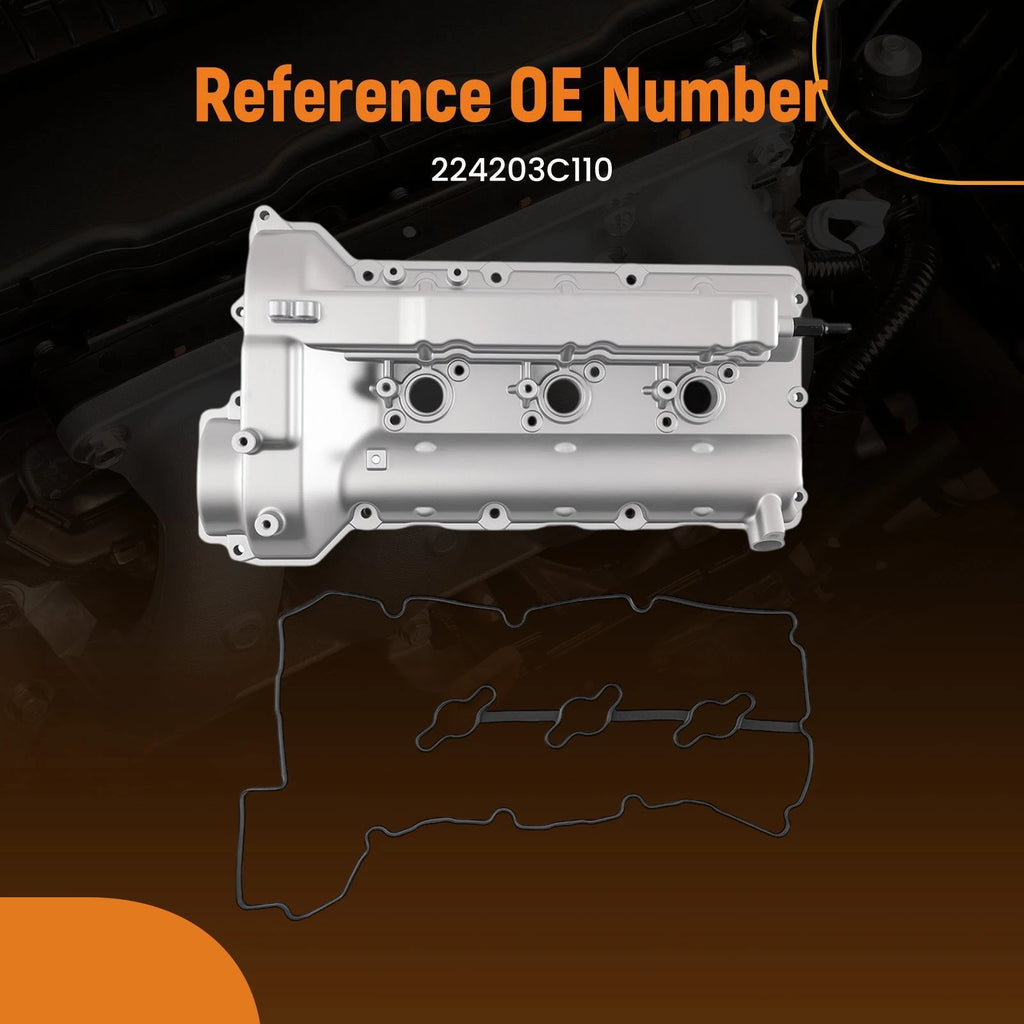 Passenger Aluminum Valve Cover for Hyundai Sonata (2006–2010) 224203C110
