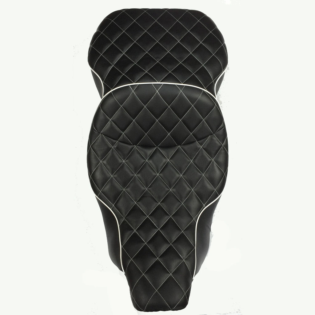 Custom 2-Up Diamond Stitch Seat for Harley FLHT Electra Glide (1997–2006)