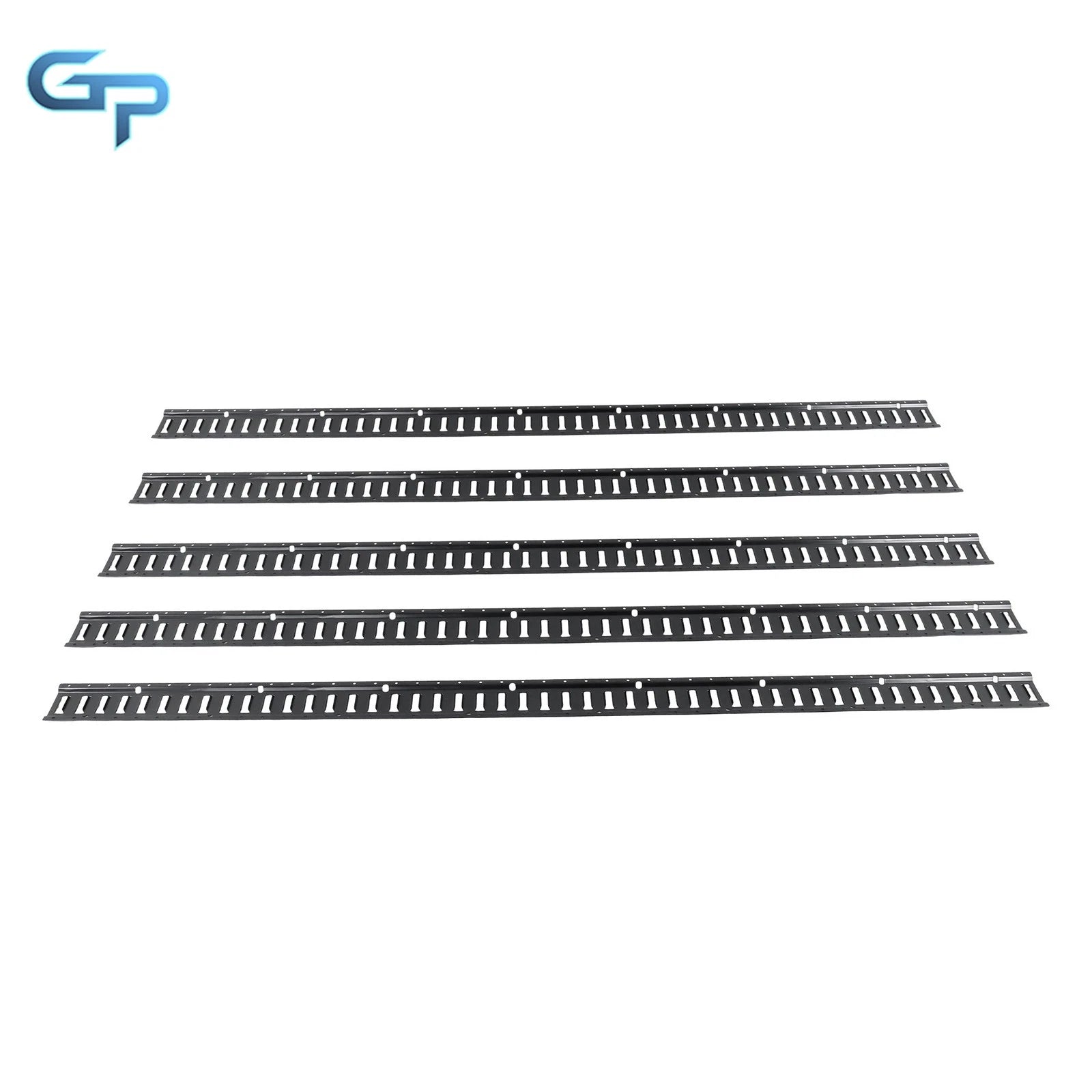 Set of 5 Track Tie Down Rails for Garages Vans Trailers