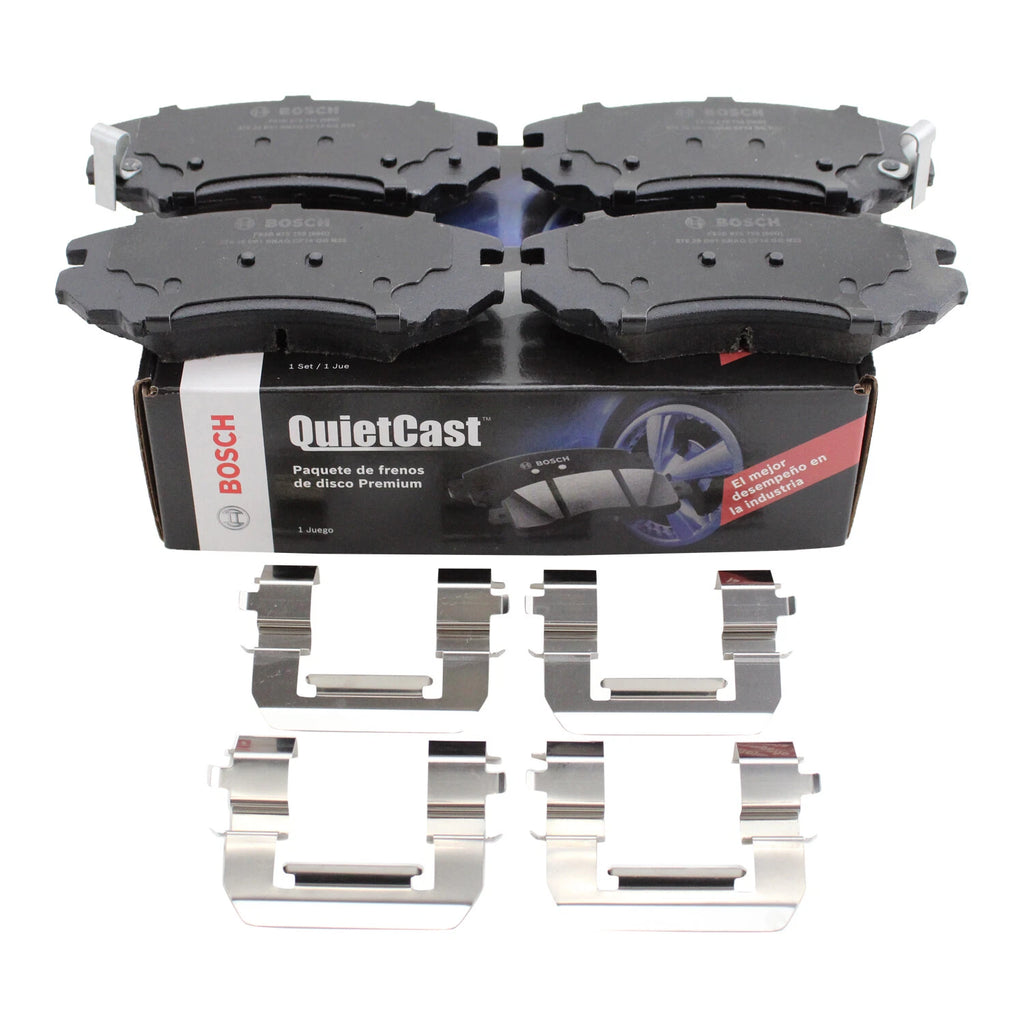 Set of 4 Bosch QuietCast Front Ceramic Brake Pads for LaCrosse ELR Impala Terrain (2014–2019)