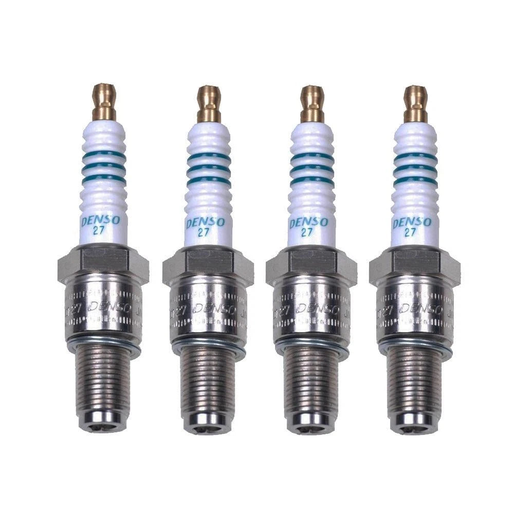 Set of 4 Double Platinum Spark Plugs for Audi A3 Q3, VW CC, Passat, Honda Civic
