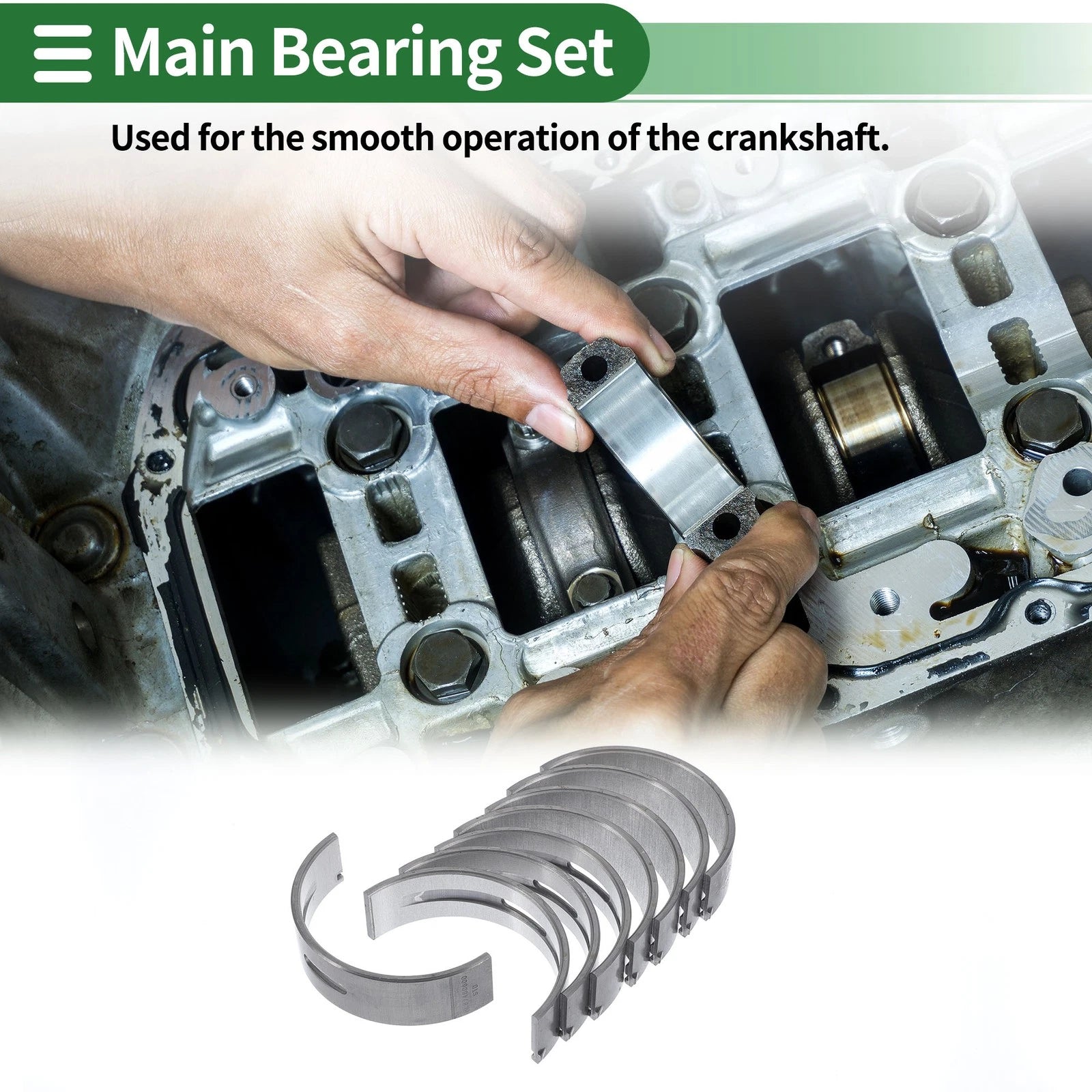 Main Bearing Set No.06E105561F for Audi A6 (2009–2011)