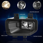 Clear Lens Front Bumper Fog Lights + Switch for Ford F-150 (2015–2017)