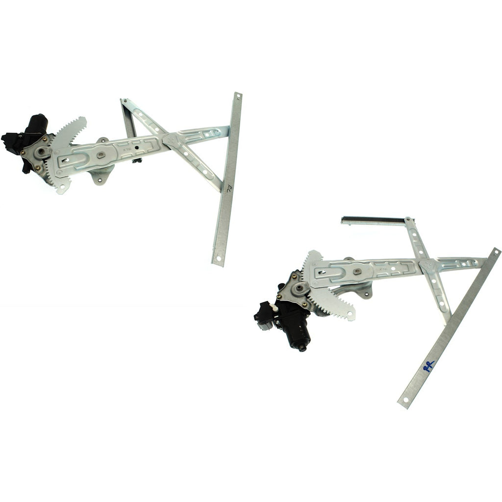 Set of 2 Window Regulators for Rear Driver & Passenger Side