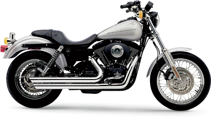 Cobra Speedster Slashdown Exhaust for Harley Dyna (2012–2017) Chrome Pipe