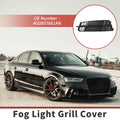 1pc Fog Light Grill for Audi A6 C7 S-Line (2012–2018) No. 4G0807681AN Black