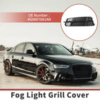 1pc Fog Light Grill for Audi A6 C7 S-Line (2012–2018) No. 4G0807681AN Black