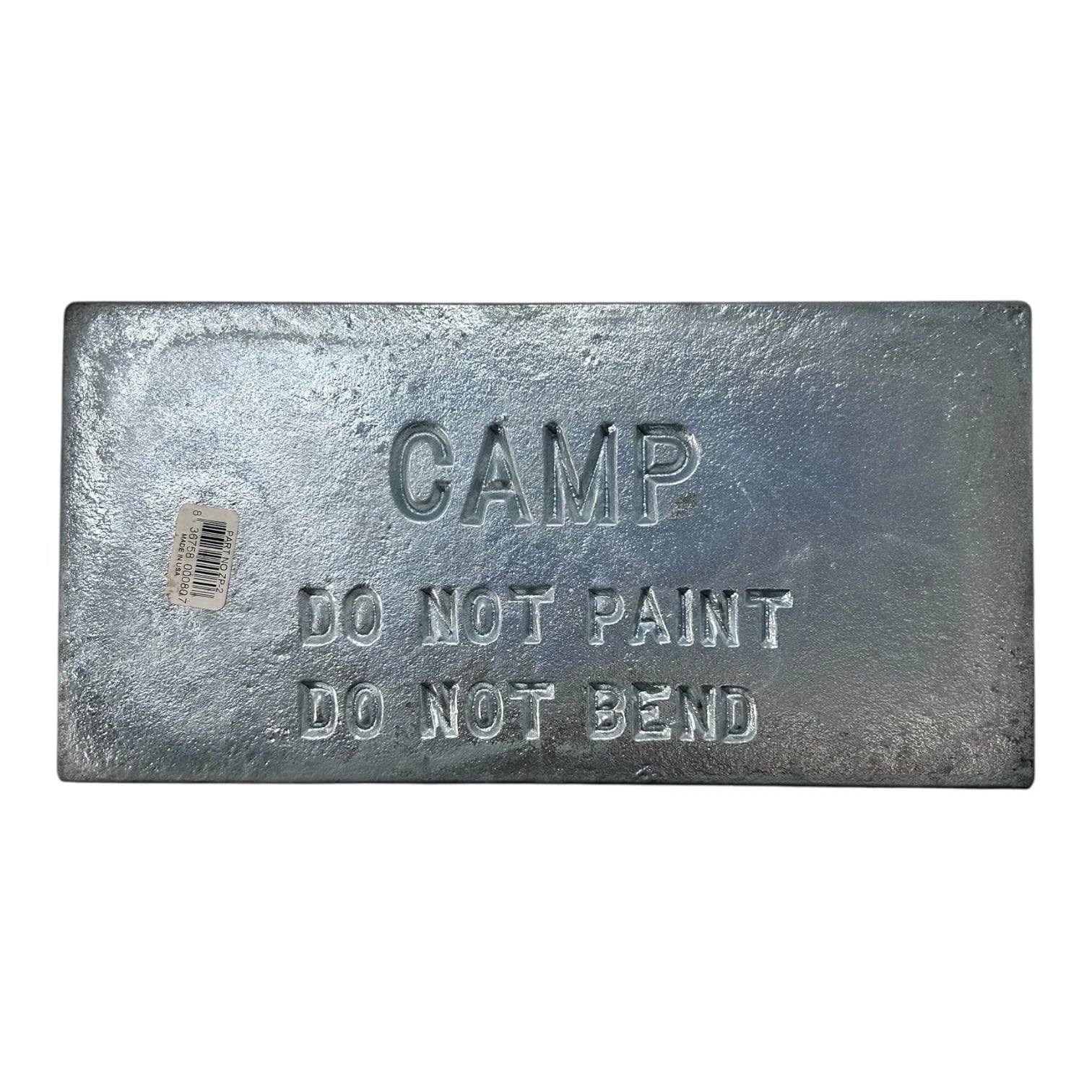 Zinc Anode Plate for Marine Boat (12'' x 6'' x 1/2'', CAMP ZP-2)
