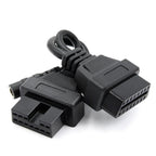 12 Pin OBD1 to 16 Pin OBD2 Diagnostic Adapter Cable for Mitsubishi Hyundai