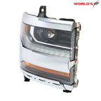 Headlight for Chevy Silverado 1500 (2016–2018) Chrome HID/Xenon LED Right Side